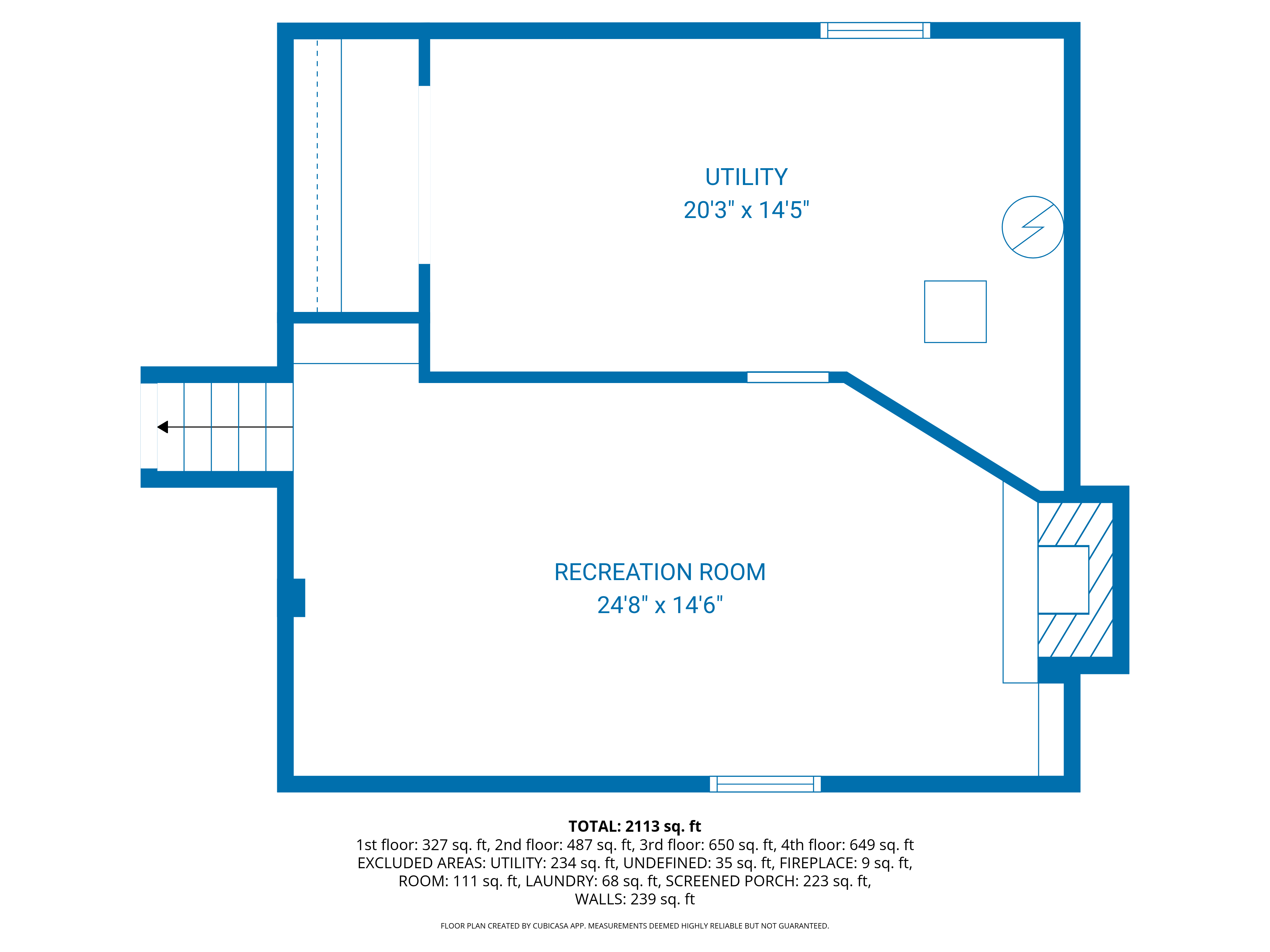 2D Floor Plan — Basement